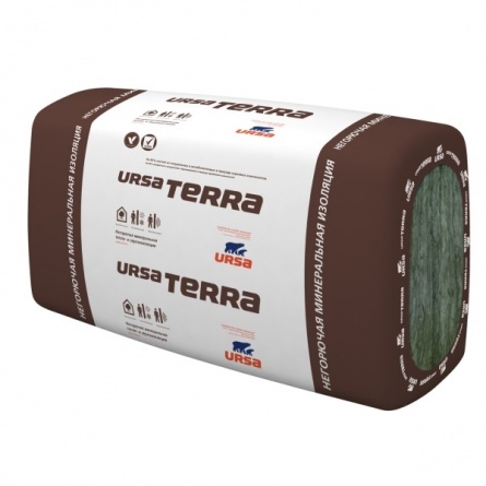 Утеплитель URSA TERRA 34 PN, плита 1250х600х50 (1 упак. - 18,3 м.кв.) фото 1