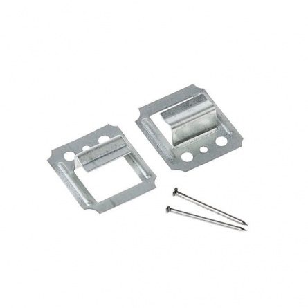 Кляймер №6, оцинк, с гвоздем фото 1