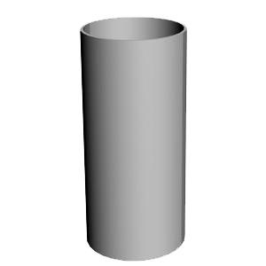 Труба водосточная D=85 PREMIUM DOCKE (Шоколад) 3м пвх фото 2