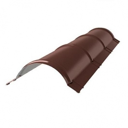 Конек круглый 0,45 RAL 8017 шоколадно-коричневый, глянец фото 1