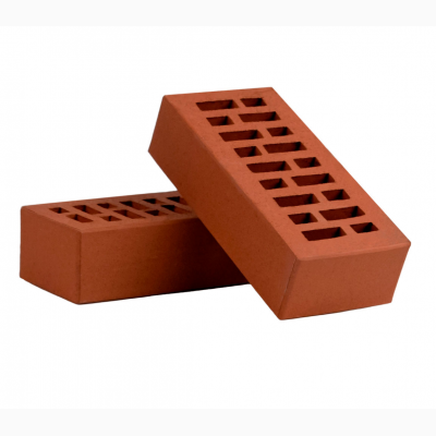 Кирпич клинкерный пустотелый лицевой облицовочный ККлЛП-Б/200 красный фото 1