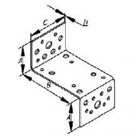Профиль крепежный Z образный ПрК 35х70х35х5 фото 1