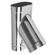 Овальный тройник 45° для дымохода фото 1