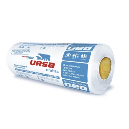 Уткплитель URSA Скатная крыша, рулон 3900х1200х200 (1 упак. - 3,6 м.кв.) фото 1