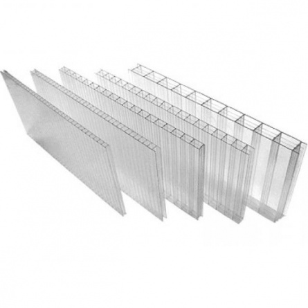 Поликарбонат сотовый 2100*6000мм, 6мм, прозрачный, стандартный фото 1