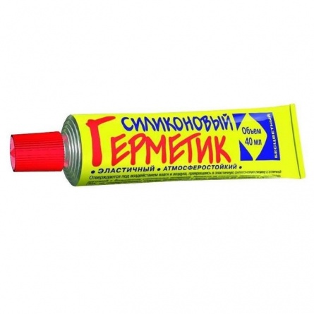 Герметик НБХ 40мл силиконовый,Белый фото 1