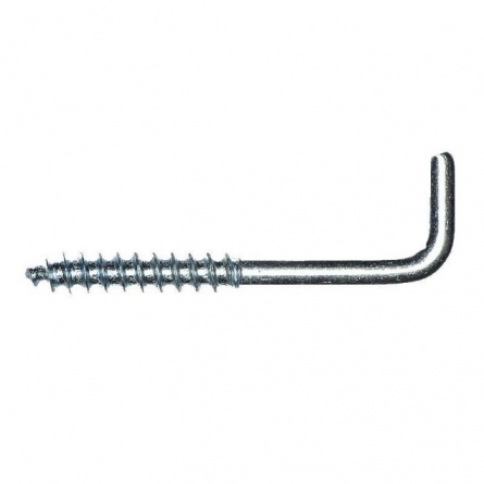 Крючок металлический прямоугольный 6х80 фото 1