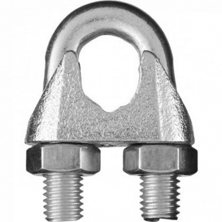 Зажим для стальных канатов №3, дв, оцинк фото 1