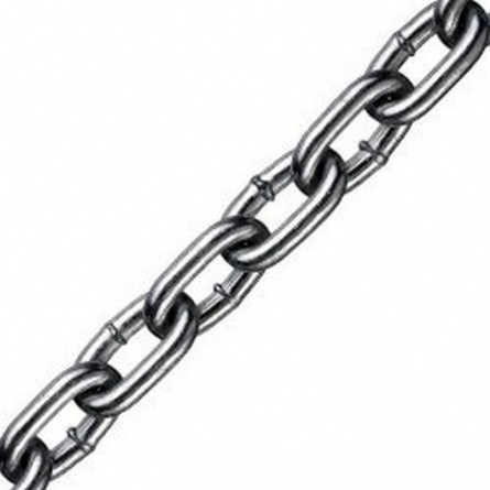 Цепь сварная Ф3, длиннозвен, цинк фото 1