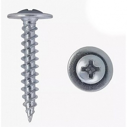 Саморез с прессшайбой 4,2х32, острый, цинк фото 1