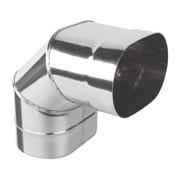 Овальное колено 90° на широкую сторону фото 1