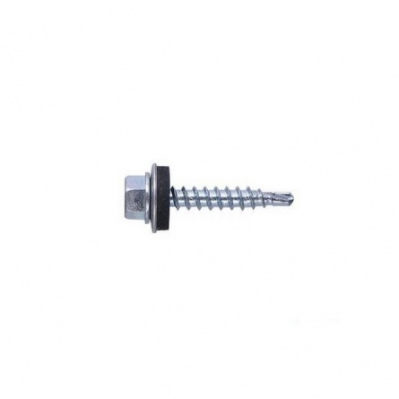 Саморез кровельный 6,3х51, цинк, в металл фото 1