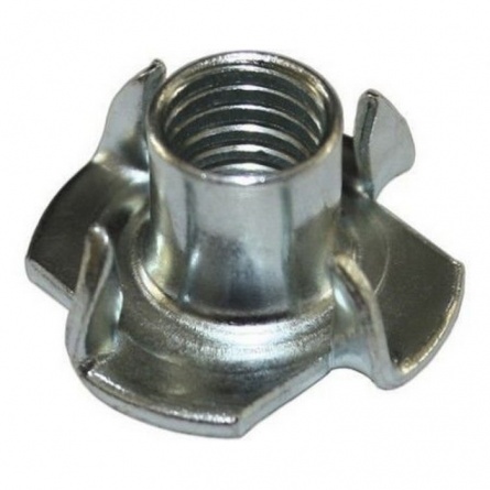Гайка крыльчатая врезная М6х9, цинк DIN 1624 фото 1