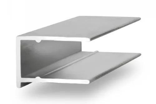 Профиль торцевой алюминиевый F 10 мм, 6 м фото 1