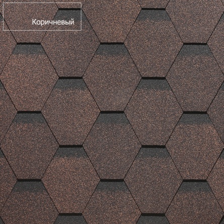 Битумная черепица DOCKE, коллекция СОТА, (коричневый) фото 3