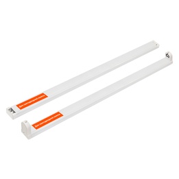 Светильник линейный открытый с блоком аварийного питания накладной LED G13 220-240В сталь белый TDM фото 1