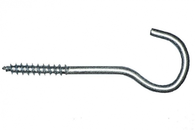 Крючок металлический полукруглый 6х80 фото 1