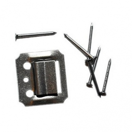 Кляймер №4, оцинк, с гвоздем фото 1