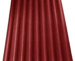 ОНДУЛИН, кровельный лист 1950x950 мм красный фото 1