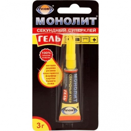 Клей Секунда Гель моментальный 3г. на листе фото 1