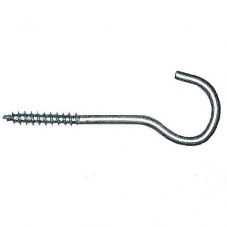 Крючок металлический полукруглый 5х50 фото 1