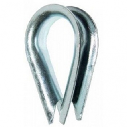 Коуш канатный 6х7 мм, оцинк фото 1