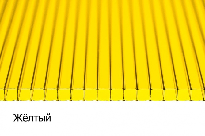 Поликарбонат сотовый 2100*6000мм, 4 мм, цветной, усиленный (0,7 кг. на м.кв.) фото 2