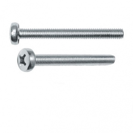 Винт полусфера М6х70, цинк фото 1