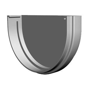 Заглушка желоба D=120 PREMIUM DOCKE (Пломбир) пвх фото 1