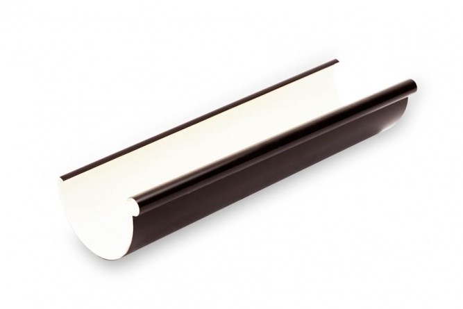 Желоб 4 п.м. RE130-A-RY400-G Galeco Графит RAL 7021 пвх фото 1