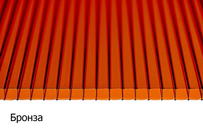 Поликарбонат сотовый 2100*6000мм, 8мм, цветной, облегченный (1,0 кг. на м.кв.) фото 5
